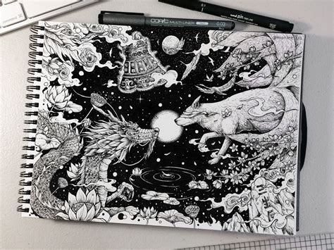 drawing black and white|50+ Black and White Pen and Ink Drawings and .
